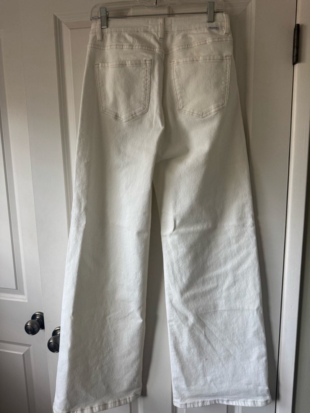 Classic White Boot Cut Jeans - High Rise Women's Denim - Picture 2 of 4